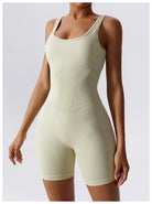 Women's Seamless Fitness Playsuit - Beige 3